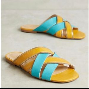 Gifted 🎁 Anthropologie Vicenza Sunny Side Ssndles